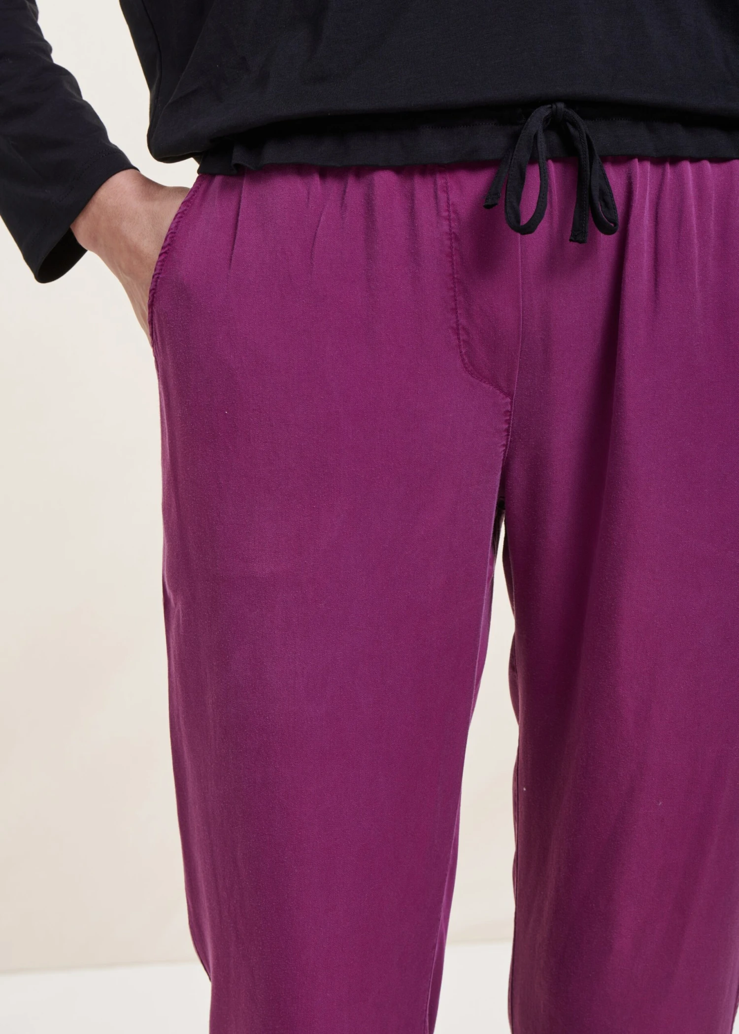 Pantalon Fluide Violet En Lyocell 7 Pantalon Fluide Violet En Lyocell – Image 5