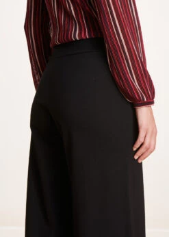 Pantalon Noir Large En Jersey Milano -Vêtements Soldes Magasin FB PA CHARLI M 700 6