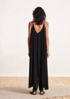 Combinaison Ample à Bretelles Noire -Vêtements Soldes Magasin FD CO NINAO B 700 b