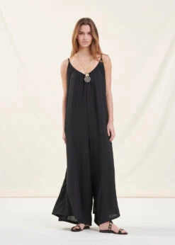 Combinaison Ample à Bretelles Noire -Vêtements Soldes Magasin FD CO NINAO B 700 c