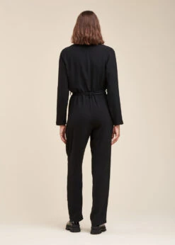 Combinaison Pantalon Noire Col Tailleur -Vêtements Soldes Magasin FG CO TAGUS G 700 b