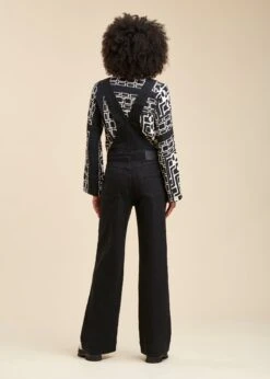 Salopette Noire En Jean Coton Biologique -Vêtements Soldes Magasin FG CO TAYLOR E 700 b