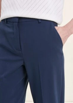 Pantalon Cigarette Bleu Marine 7/8ème -Vêtements Soldes Magasin FG PA BILLY N 278 6