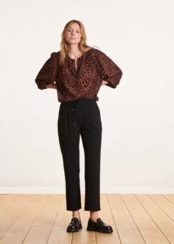 Pantalon Noir Coupe Carotte