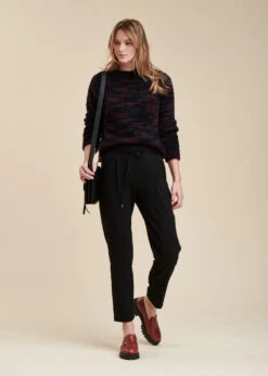 Pantalon Noir Coupe Carotte -Vêtements Soldes Magasin FG PA CASCADE E 700 c