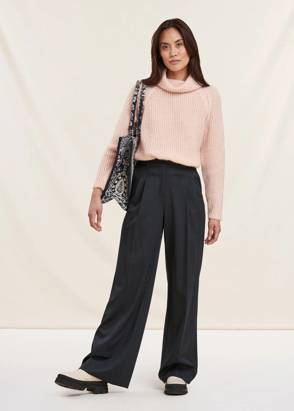 Pantalon Bleu Marine Coupe Large 3 Pantalon Bleu Marine Coupe Large