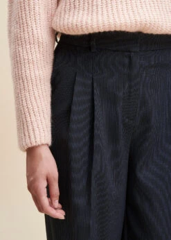 Pantalon Bleu Marine Coupe Large 12 Pantalon Bleu Marine Coupe Large -Vêtements Soldes Magasin FG PA RUDEN M 278 6