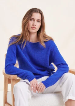 Pull Bleu Avec Nœud -Vêtements Soldes Magasin FG PU TANNES 165 c