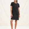 Robe Courte Noire En Maille 1 Robe Courte Noire En Maille -Vêtements Soldes Magasin FG RO TALOM R 700 1