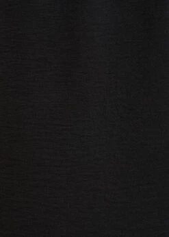 Robe Longue Faux Portefeuille Noire Manches Longues -Vêtements Soldes Magasin FG RO TORDULA G 700 d