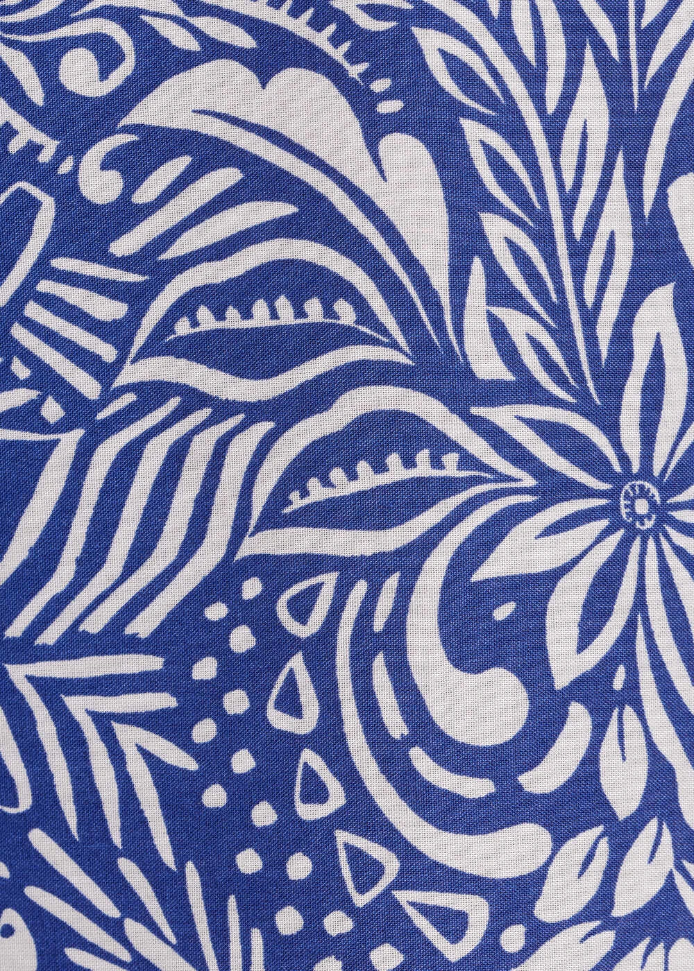 Combinaison Fluide Bleue Manches Courtes Imprimé Fleuri 7 Combinaison Fluide Bleue Manches Courtes Imprimé Fleuri – Image 5