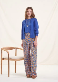 Gilet Bleu Marine Manches Longues Encolure Ronde -Vêtements Soldes Magasin FH GI VAVACAO A 1234 c