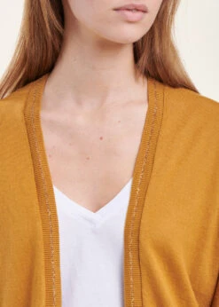 Gilet Moutarde Ample Manches 3/4 12 Gilet Moutarde Ample Manches 3/4 -Vêtements Soldes Magasin FH GI VERCORE 148 6