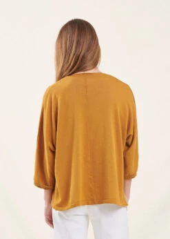 Gilet Moutarde Ample Manches 3/4 10 Gilet Moutarde Ample Manches 3/4 -Vêtements Soldes Magasin FH GI VERCORE 148 b