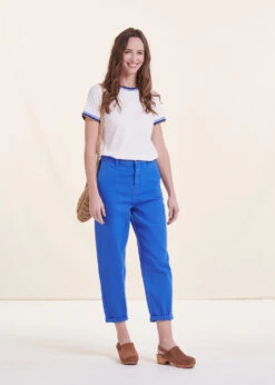 Jean Boyfriend Bleu En Coton Biologique