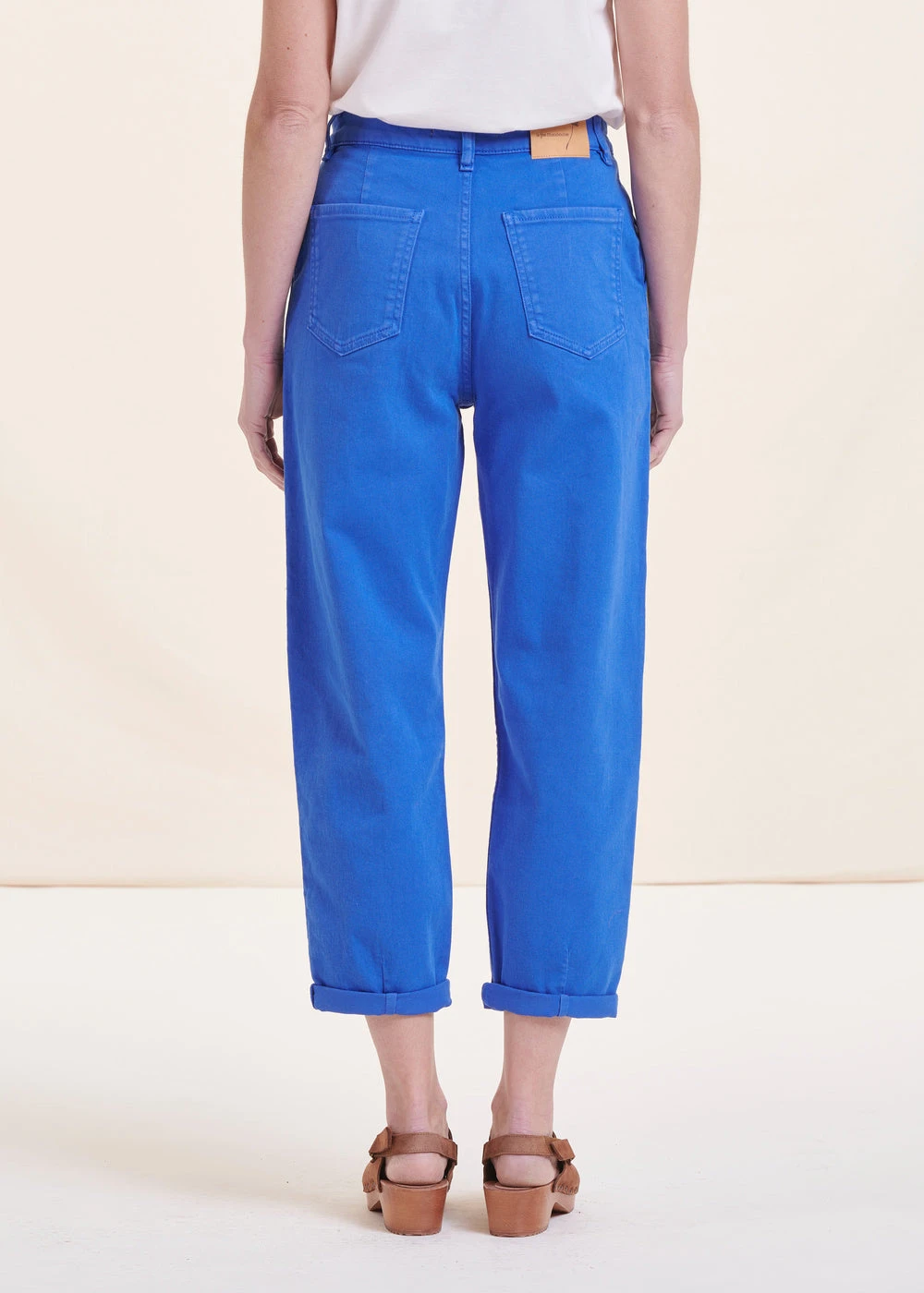 Jean Boyfriend Bleu En Coton Biologique 5 Jean Boyfriend Bleu En Coton Biologique – Image 3