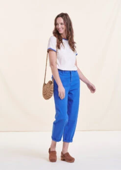 Jean Boyfriend Bleu En Coton Biologique 13 Jean Boyfriend Bleu En Coton Biologique -Vêtements Soldes Magasin FH JE CROATI C 165 c