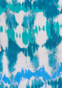 Robe Longue Bohème Bleue En Coton Tie & Dye -Vêtements Soldes Magasin FH RO SOMMEIL U 722 d