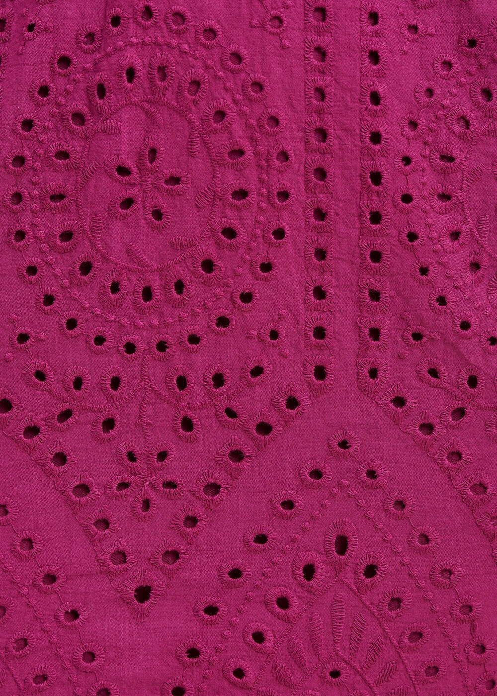 Robe Courte En Coton Violette Broderie Anglaise 6 Robe Courte En Coton Violette Broderie Anglaise – Image 4