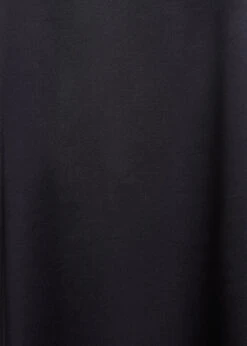 Robe Longue Fluide Noire En Satin à Bretelles -Vêtements Soldes Magasin FH RO VIROMA R 700 d