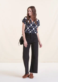 Top Manches Courtes Encolure V à Imprimé -Vêtements Soldes Magasin FH TO VESTILI P 496 c