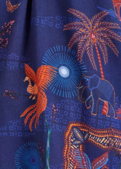 Top Bleu Manches 3/4 à Imprimé 11 Top Bleu Manches 3/4 à Imprimé -Vêtements Soldes Magasin FH TO VUCINDA U 722 d